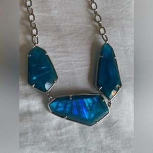 Kendra Scott teal stone statement necklace